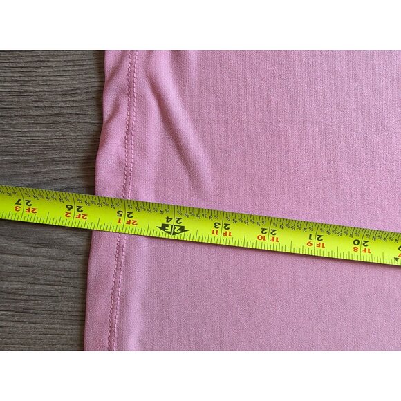 Susan Graver Essentials Pink V-Neck Top Size 1X Liquid Knit - Picture 5 of 6